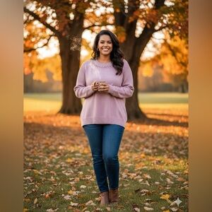 NWOT Cyrus Blush Knit Women's Sweater